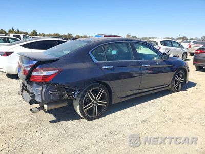 Trzecie zdjęcie samochodu z tyłu: 2017 HONDA ACCORD SPORT VIN:1HGCR2F53HA244024 - miniatura