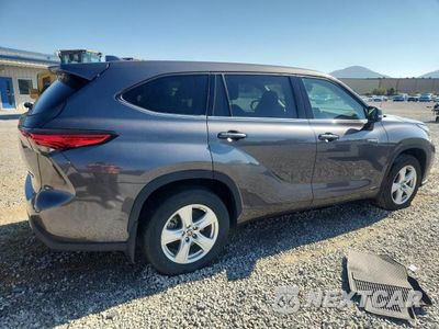 Trzecie zdjęcie samochodu z tyłu: 2021 TOYOTA HIGHLANDER HYBRID LE VIN:5TDBBRCH5MS531223 - miniatura