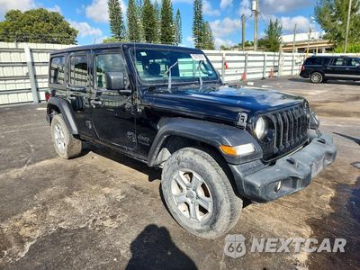 Czwarte zdjęcie samochodu z boku: 2022 JEEP WRANGLER UNLIMITED SPORT VIN:1C4HJXKN2NW215854 - miniatura