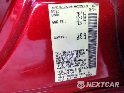 Zdjęcie 12 z 12 samochodu: 2017 NISSAN ALTIMA 2.5 SR VIN:1N4AL3APXHC135740 - miniatura