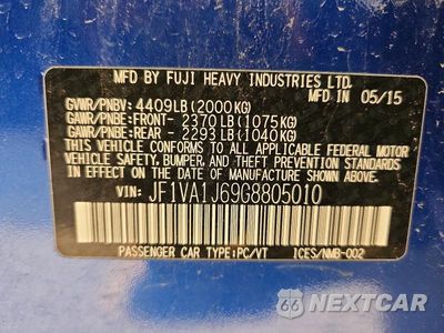 Zdjęcie 13 z 13 samochodu: 2016 SUBARU WRX LIMITED VIN:JF1VA1J69G8805010 - miniatura