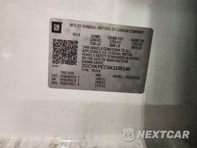 Zdjęcie 12 z 12 samochodu: 2019 CHEVROLET SILVERADO LD K1500 LT VIN:2GCVKPEC5K1100145 - miniatura