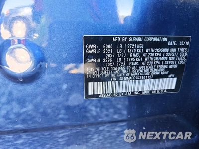 Zdjęcie 13 z 13 samochodu: 2019 SUBARU ASCENT TOURING VIN:4S4WMARD1K3401127 - miniatura