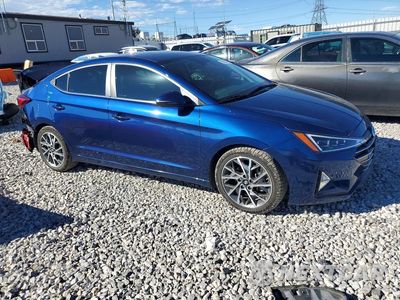 Czwarte zdjęcie samochodu z boku: 2020 HYUNDAI ELANTRA LIMITED VIN:5NPD84LFXLH585520 - miniatura