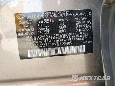 Zdjęcie 14 z 14 samochodu: 2018 HYUNDAI SANTA FE SPORT 2.4L VIN:5NMZTDLB9JH088485 - miniatura