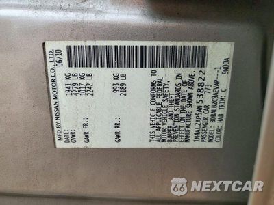 Zdjęcie 12 z 12 samochodu: 2010 NISSAN ALTIMA 2.5 VIN:1N4AL2AP5AN538822 - miniatura