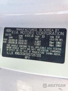 Zdjęcie 12 z 12 samochodu: 2016 KIA SOUL ! VIN:KNDJX3A5XG7287201 - miniatura