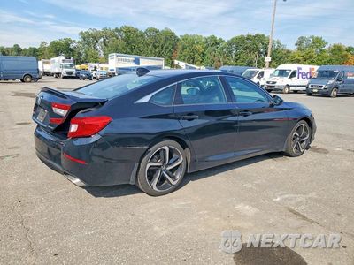Trzecie zdjęcie samochodu z tyłu: 2022 HONDA ACCORD SPORT VIN:1HGCV1F32NA110069 - miniatura