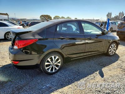 Trzecie zdjęcie samochodu z tyłu: 2017 HYUNDAI ACCENT VALUE EDITION VIN:KMHCT4AE6HU388504 - miniatura