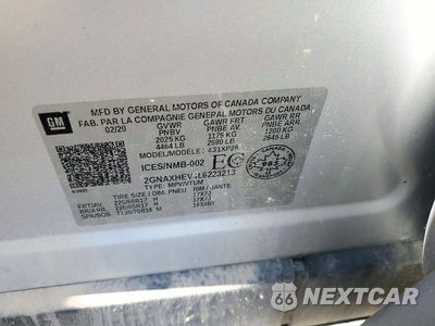 Zdjęcie 14 z 14 samochodu: 2020 CHEVROLET EQUINOX LS VIN:2GNAXHEV4L6223213 - miniatura