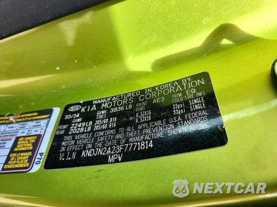 Zdjęcie 12 z 12 samochodu: 2015 KIA SOUL BASE VIN:KNDJN2A23F7771814 - miniatura
