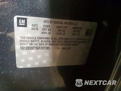 Zdjęcie 12 z 12 samochodu: 2016 CHEVROLET MALIBU LT VIN:1G1ZE5ST7GF287785 - miniatura