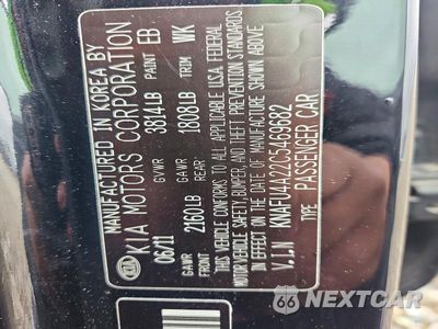 Zdjęcie 12 z 12 samochodu: 2012 KIA FORTE EX VIN:KNAFU4A22C5469682 - miniatura