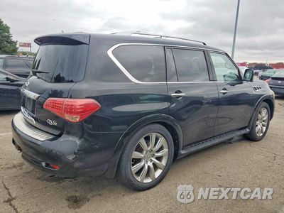 Trzecie zdjęcie samochodu z tyłu: 2012 INFINITI QX56 BASE VIN:JN8AZ2NE8C9015294 - miniatura