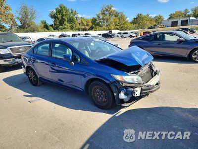 Czwarte zdjęcie samochodu z boku: 2015 HONDA CIVIC LX VIN:2HGFB2F58FH562284 - miniatura