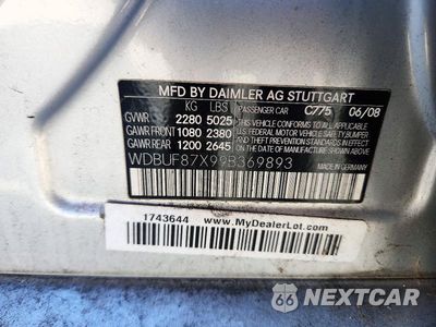 Zdjęcie 12 z 12 samochodu: 2009 MERCEDES-BENZ E 350 4MATIC VIN:WDBUF87X99B369893 - miniatura