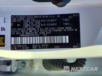 Zdjęcie 12 z 12 samochodu: 2023 TOYOTA COROLLA CROSS LE VIN:7MUBAABG4PV053593 - miniatura