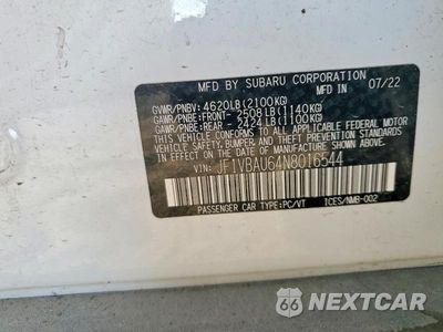 Zdjęcie 13 z 13 samochodu: 2022 SUBARU WRX GT VIN:JF1VBAU64N8016544 - miniatura