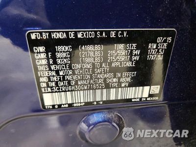 Zdjęcie 13 z 13 samochodu: 2016 HONDA HR-V LX VIN:3CZRU6H30GM716525 - miniatura