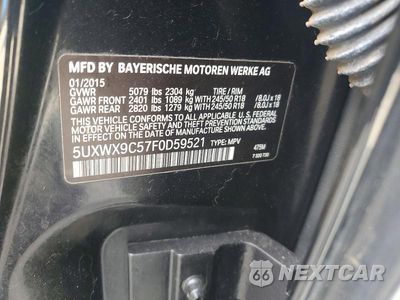Zdjęcie 13 z 13 samochodu: 2015 BMW X3 XDRIVE28I VIN:5UXWX9C57F0D59521 - miniatura