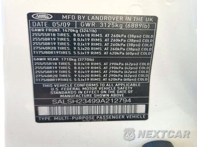 Zdjęcie 14 z 14 samochodu: 2009 LAND ROVER RANGE ROVER SPORT SUPERCHARGED VIN:SALSH23499A212794 - miniatura