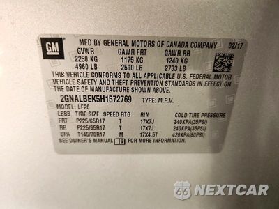 Zdjęcie 13 z 13 samochodu: 2017 CHEVROLET EQUINOX LS VIN:2GNALBEK5H1572769 - miniatura