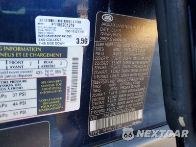 Zdjęcie 14 z 14 samochodu: 2015 LAND ROVER RANGE ROVER SPORT HSE VIN:SALWR2VF6FA625068 - miniatura