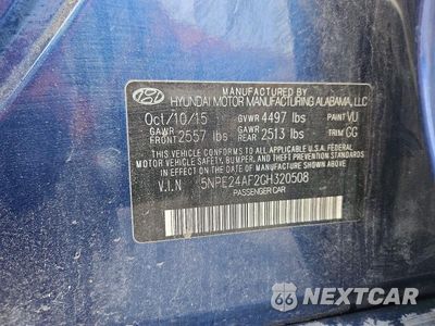 Zdjęcie 12 z 12 samochodu: 2016 HYUNDAI SONATA SE VIN:5NPE24AF2GH320508 - miniatura