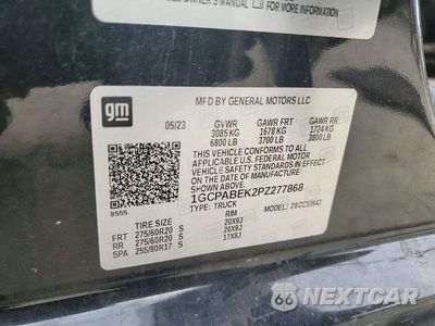 Zdjęcie 12 z 12 samochodu: 2023 CHEVROLET SILVERADO C1500 CUSTOM VIN:1GCPABEK2PZ277868 - miniatura