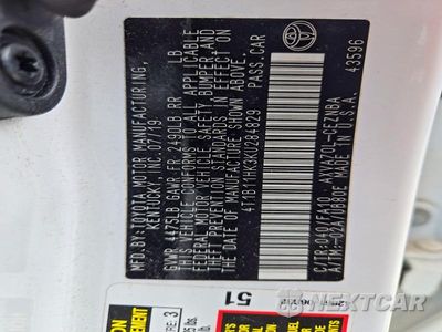 Zdjęcie 12 z 12 samochodu: 2019 TOYOTA CAMRY LE VIN:4T1B11HK3KU284829 - miniatura
