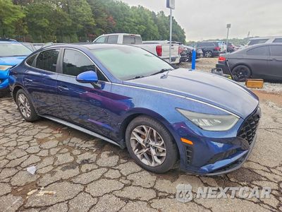 Czwarte zdjęcie samochodu z boku: 2021 HYUNDAI SONATA SEL VIN:5NPEL4JA7MH095659 - miniatura