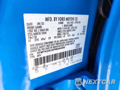 Zdjęcie 13 z 13 samochodu: 2023 FORD MUSTANG MACH-E CALIFORNIA ROUTE 1 VIN:3FMTK2SU6PMA84590 - miniatura