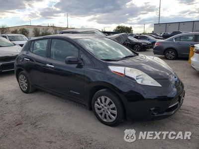 Czwarte zdjęcie samochodu z boku: 2014 NISSAN LEAF S VIN:1N4AZ0CP0EC330672 - miniatura
