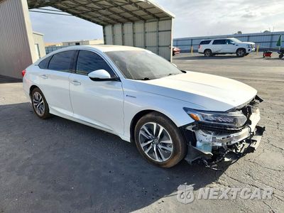 Czwarte zdjęcie samochodu z boku: 2019 HONDA ACCORD TOURING HYBRID VIN:1HGCV3F93KA013619 - miniatura