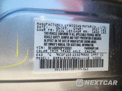 Zdjęcie 12 z 12 samochodu: 2023 NISSAN SENTRA S VIN:3N1AB8BV0PY306561 - miniatura