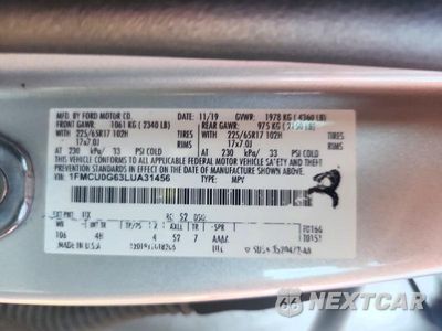 Zdjęcie 12 z 12 samochodu: 2020 FORD ESCAPE SE VIN:1FMCU0G63LUA31456 - miniatura
