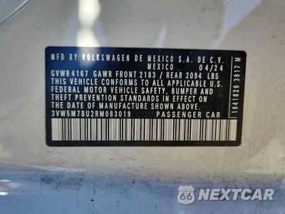 Zdjęcie 12 z 12 samochodu: 2024 VOLKSWAGEN JETTA S VIN:3VW5M7BU2RM083019 - miniatura
