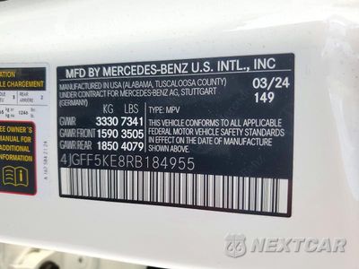 Zdjęcie 13 z 13 samochodu: 2024 MERCEDES-BENZ GLS 450 4MATIC VIN:4JGFF5KE8RB184955 - miniatura