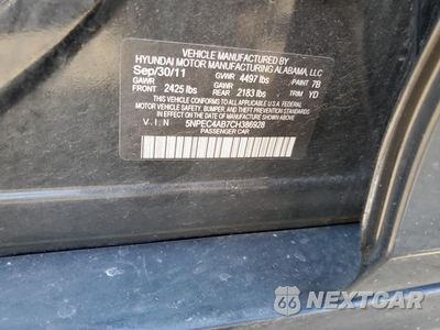 Zdjęcie 14 z 14 samochodu: 2012 HYUNDAI SONATA SE VIN:5NPEC4AB7CH386928 - miniatura