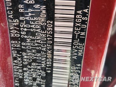 Zdjęcie 15 z 15 samochodu: 2015 TOYOTA CAMRY HYBRID VIN:4T1BD1FK1FU175902 - miniatura