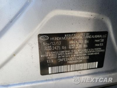 Zdjęcie 12 z 12 samochodu: 2014 HYUNDAI SONATA GLS VIN:5NPEB4AC6EH849088 - miniatura