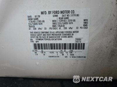 Zdjęcie 13 z 13 samochodu: 2020 FORD EXPLORER XLT VIN:1FMSK7DH2LGC41299 - miniatura