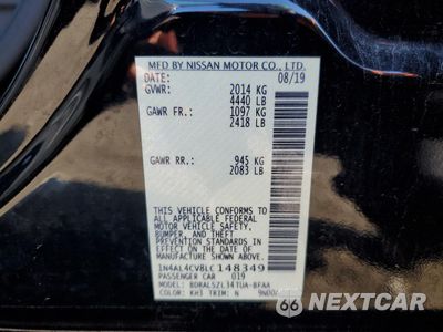 Zdjęcie 12 z 12 samochodu: 2020 NISSAN ALTIMA SR VIN:1N4AL4CV8LC148349 - miniatura