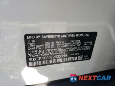 Zdjęcie 12 z 12 samochodu: 2020 BMW X5 SDRIVE 40I VIN:5UXCR4C00L9B33395 - miniatura