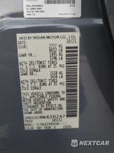 Zdjęcie 14 z 14 samochodu: 2022 NISSAN FRONTIER S VIN:1N6ED1EJ8NN620247 - miniatura