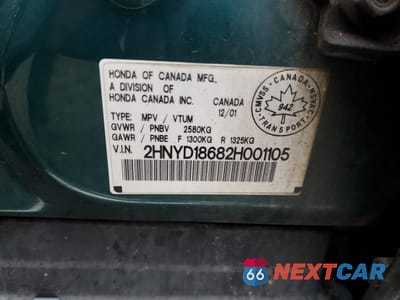 Zdjęcie 14 z 14 samochodu: 2002 ACURA MDX TOURING VIN:2HNYD18682H001105 - miniatura