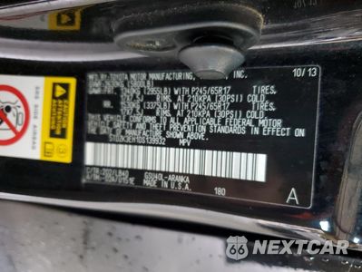 Zdjęcie 14 z 14 samochodu: 2013 TOYOTA HIGHLANDER BASE VIN:5TDZK3EH1DS139932 - miniatura