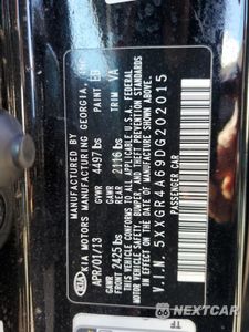 Zdjęcie 13 z 13 samochodu: 2013 KIA OPTIMA SX VIN:5XXGR4A69DG202015 - miniatura