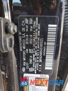 Zdjęcie 25 z 26 samochodu: 2018 KIA RIO LX VIN:3KPA24AB9JE080025 - miniatura