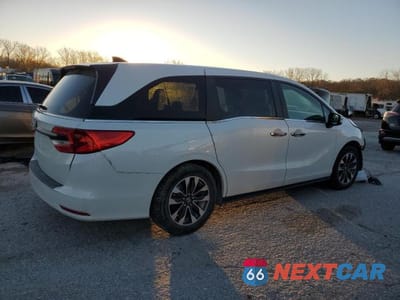 Trzecie zdjęcie samochodu z tyłu: 2022 HONDA ODYSSEY EXL VIN:5FNRL6H78NB043626 - miniatura